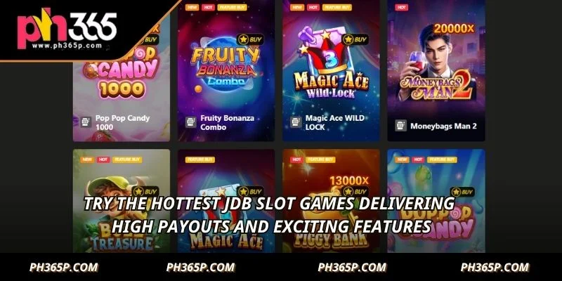 Try the hottest JDB Slot games delivering high payouts and exciting features