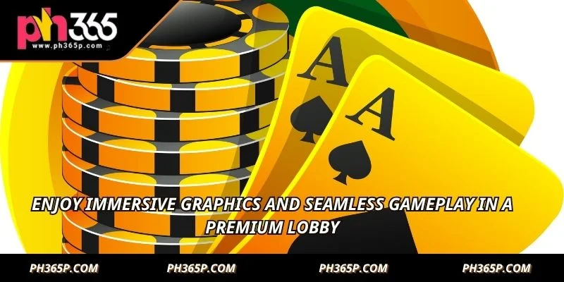 Enjoy immersive graphics and seamless gameplay in a premium lobby