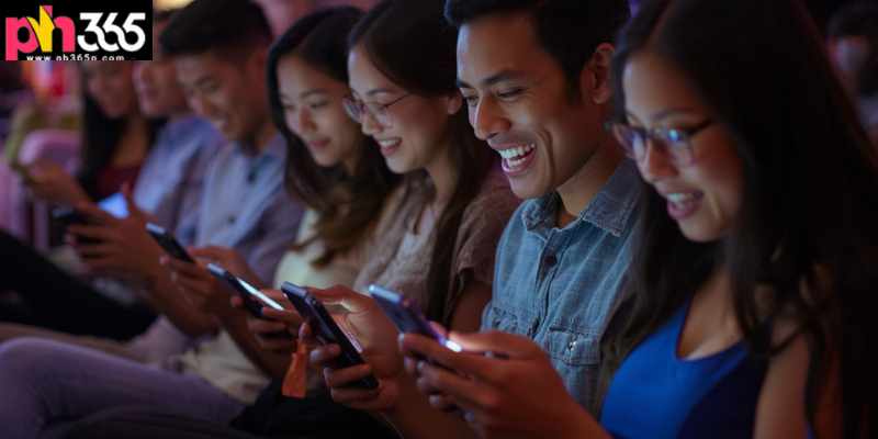 Filipino players enjoying mobile slot games on smartphones