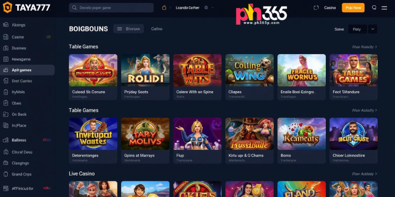 Game Variety Dashboard