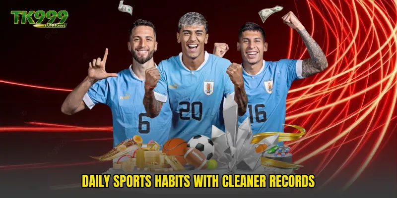 Daily sports habits with cleaner records
